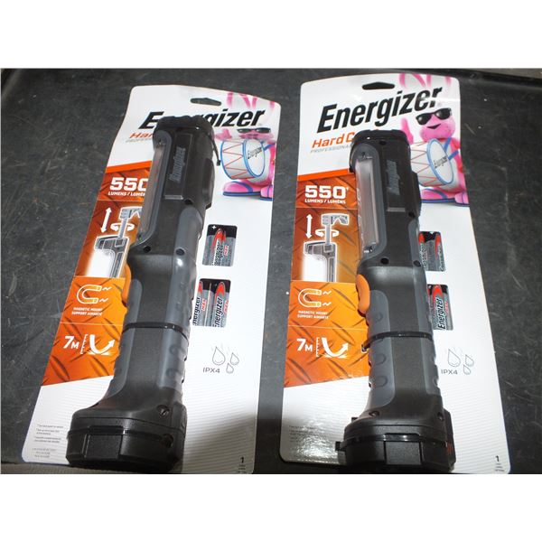 2 Hardcase Energizer Job Lights w/ Batteries