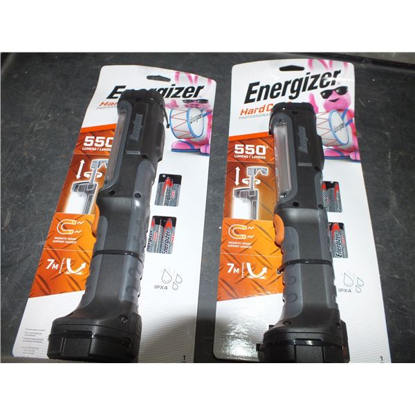 2 Hardcase Energizer Job Lights w/ Batteries