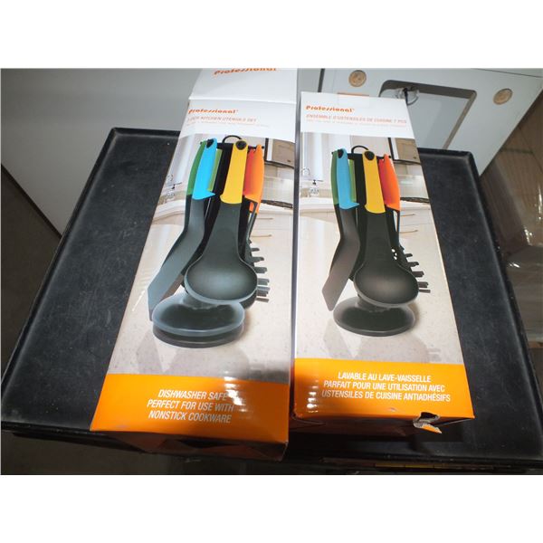 2 7pc Kitchen Utensil Sets
