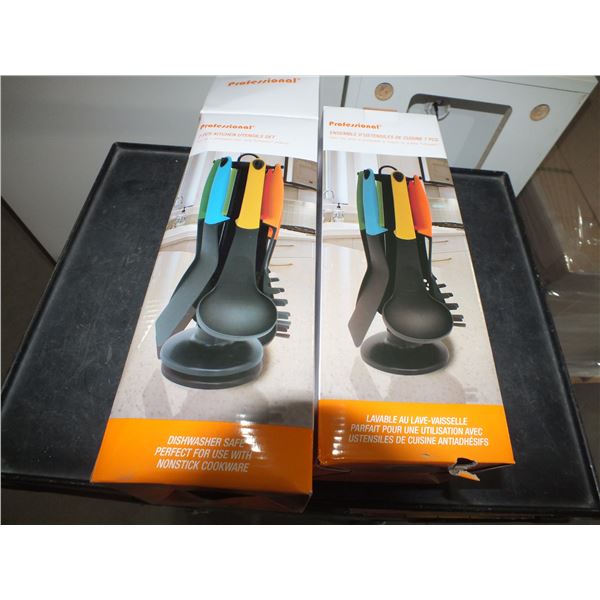 2 7pc Kitchen Utensil Sets