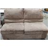 Image 1 : Suede Lazy Boy Love Seat (Colour: Tan)