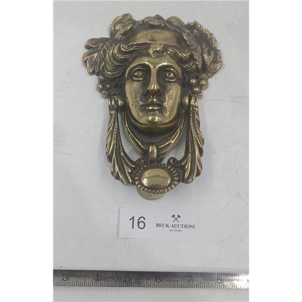 Brass Door Kocker (Roman Greco Peroid Design)