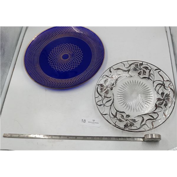 Stunning Crystal Serving Dish and Frosted Serving Dish