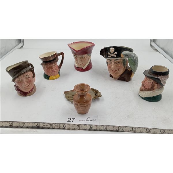 Royal Doulton Pirate Collector Series Creamers