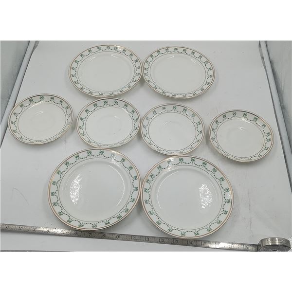 Crafton China Set (England) Green Trim