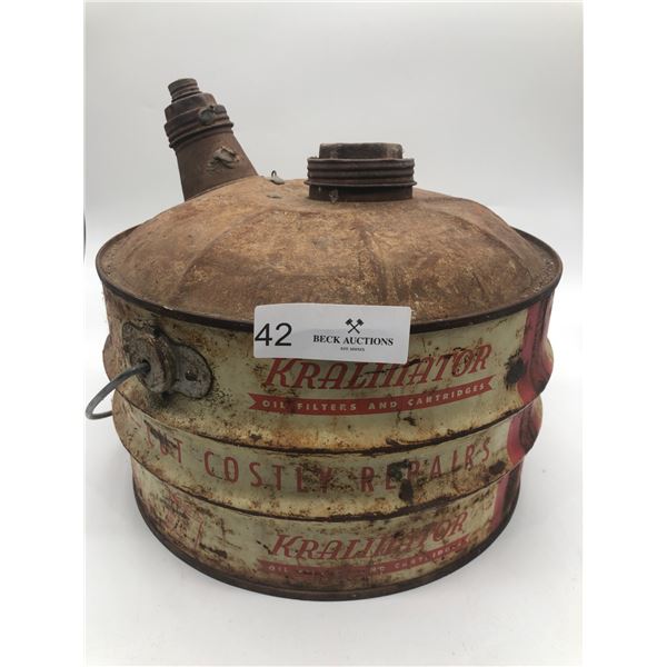 Antique Kralinator Oil Can