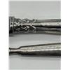 Image 2 : Antique Sterling Silver Shoe Horn and Sterling Silver Knife with Flower Design