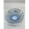 Image 1 : Beautiful Blue Glass bowl with silver detailing