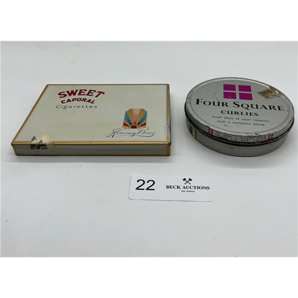 Vintage Tabacco and Ciggarette Tins