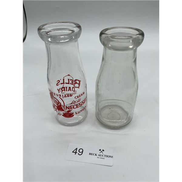 Vintage Pint Milk Bottles