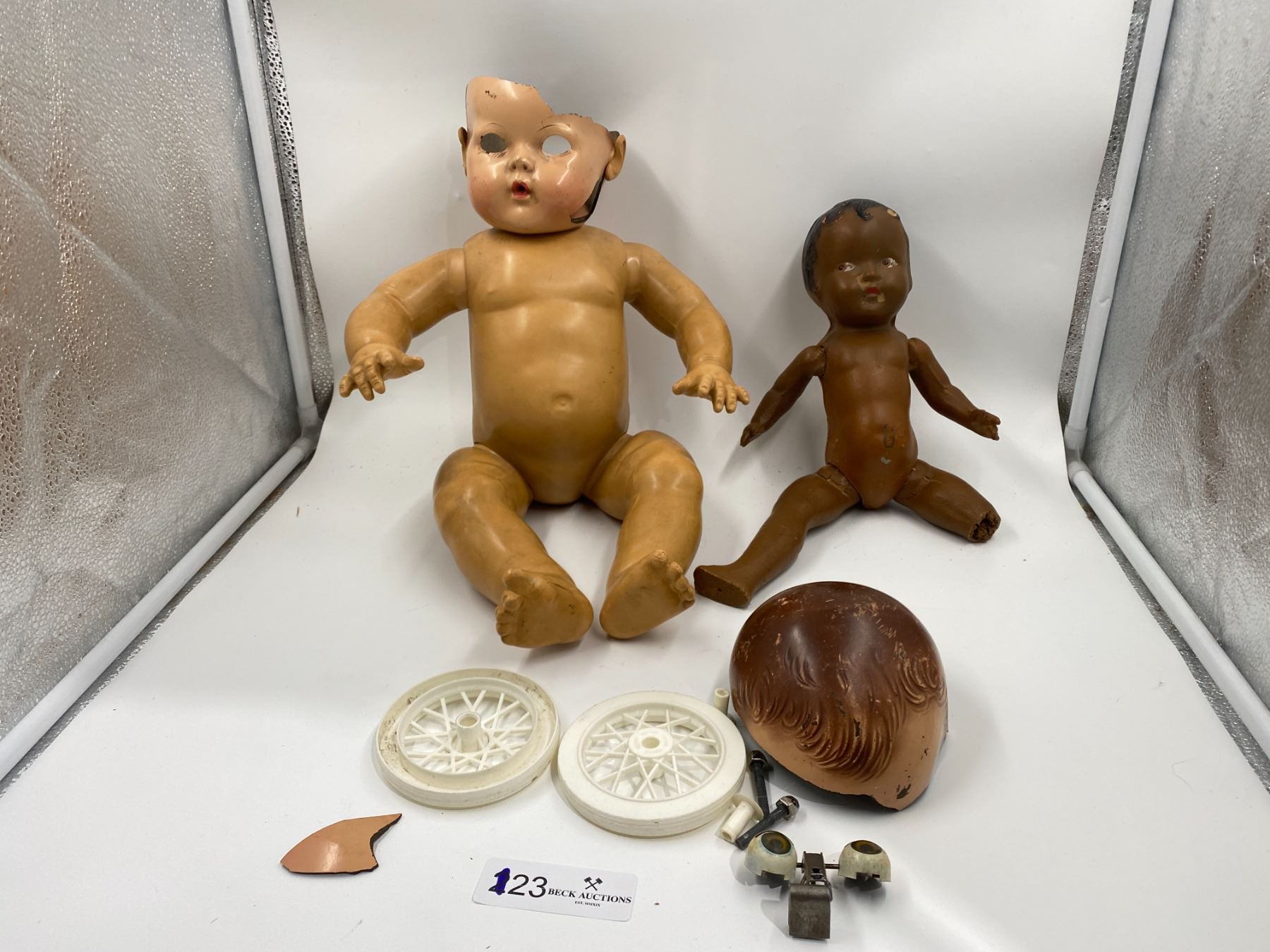 Antique Baby Doll (Soft Rubber Moveable Body & Limbs) w/ Antique Black