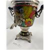 Image 2 : Stunning Decorative HandPainted Metal Electric Tea Urn