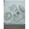 Image 1 : Assorted Glassware Seving Dishes and Bottles