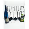 Image 1 : Vintage Wine Bottle and Wine Holders with Locks