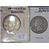 Image 1 : 1941 And 1947 Silver Washington Quarters