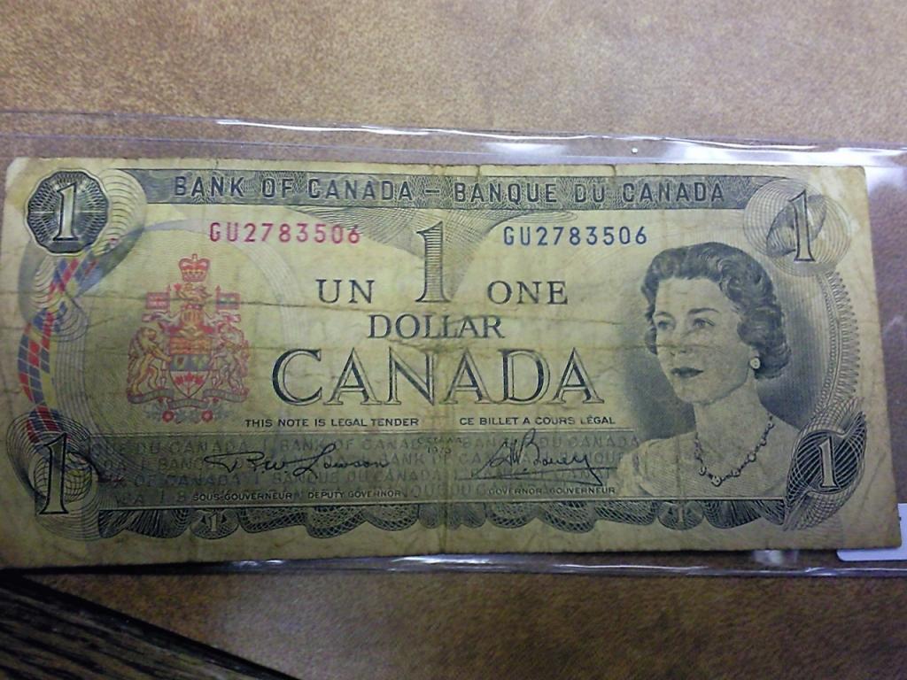 1973 Canada One Dollar Bill 1973-canada-one-dollar-bill