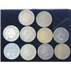 10 Assorted 1890's Indian Head Cents