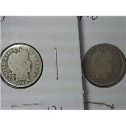 1903-D And 1907-O Barber Dimes