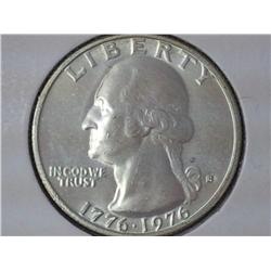 1976-S Silver Bicentennial Washington Quarter  UNC