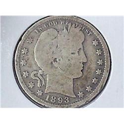 1893 Barber Quarter
