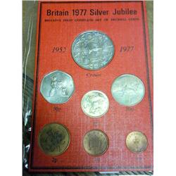 Britain 1977 Silver Jubilee Coin Set (UNC)