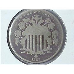 1867 Shield Nickel