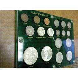20th Century Type Coins In Capital Plastics Holder