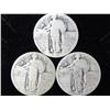 Image 1 : 3 Assorted Standing Liberty Quarters