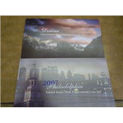 2007 US MInt UNC Set P/D