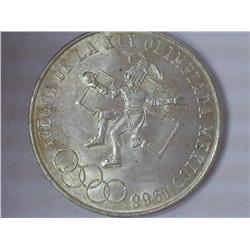 1968 Mexico 25 Pesos Summer Olympics (UNC)
