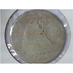 1856-O Seated Liberty Quarter