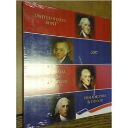 2007 Presidential One Dollar Coin UNC Set P/D