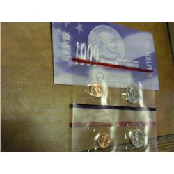 1999 Susan B. Anthony (UNC) Coin Set P/D