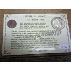 Lincoln-Kennedy "Strange But True" Coin Set