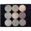 Image 2 : 9 Assorted 1900's Indian Head Cents