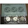 1980 Susan B. Anthony Dollar Souvenir Set P/D/S