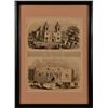 Image 1 : 1854 Print of Mission Concepcion & The Alamo Ruins