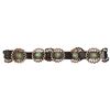 Image 1 : Turquoise Stone Sterling Sandcast Concho Belt