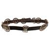 Image 2 : Turquoise Stone Sterling Sandcast Concho Belt