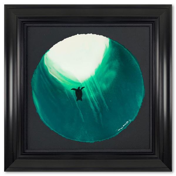 Sea Turtle surfacing by Wyland Original