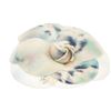 Image 1 : Chanel Blue Silk Tie Dye Camellia Brooch
