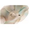 Image 6 : Chanel Blue Silk Tie Dye Camellia Brooch