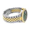 Image 4 : Rolex Mens 2 Tone 18K Green Vignette 2.5 ctw Diamond Datejust Wristwatch 36MM