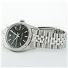 Image 4 : Rolex Mens Stainless Steel Black Index 36mm Oyster Perpetual Datejust Wristwatch