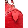 Image 7 : Louis Vuitton Red Epi Leather Speedy 25 Satchel Bag