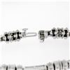 Image 6 : Fancy 14K White Gold 0.72 ctw Diamond Section & Triple Twisted Wire Link Bracele