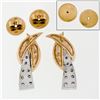 Image 2 : Vintage 14k Yellow & White Gold 1.00 ctw 16 Round Diamond Waterfall Drop Earring