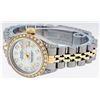 Image 8 : Rolex Ladies 2 Tone Quickset 18K MOP Diamond Lugs Datejust 26MM Wristwatch