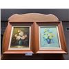Image 1 : 2 x Framed Oil On Canvas Flower Paintings by J.B. Vitali