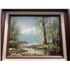 Image 3 : 2 x Framed Oil on Canvas Forest Scenes by J.B. Vitali